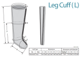 Návlek na nohu L-6 komor pro Lymfodrenážní přístroj DOCTOR LIFE MK400L