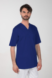 -10% Pánská barevná zdravotnická košile M-074C, tmavě modrá, 48