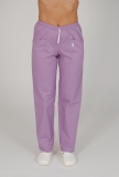 -10% Dámské kalhoty v pase do gumy se šňůrkou, fialová, 36