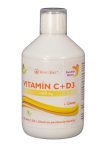 Swedish Nutra vitamin C + vitamin D3 + zinek pro posílení imunity 500 ml 