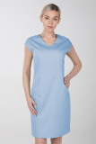 Dámské zdravotnické šaty s elastanem M-373X, světle modrá