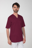Pánská barevná zdravotnická košile M-074C, višňová