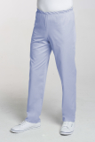 Pánské zdravotnické kalhoty v pase do gumy M-075C, světle modrá