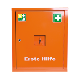 Lékárnička EUROSAFE - ocelová skříňka bez náplně, oranžová