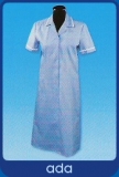 Ada - Šaty s krátkým zapínáním na knoflíky, bílý lem - hit