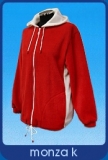 Monza K - Mikina s kapucňou, farebné bočné členenie - fleece