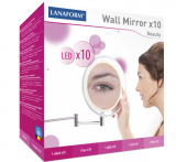 Kosmetické zrcadlo na stěnu s LED osvětlením Lanaform Wall Mirror X10