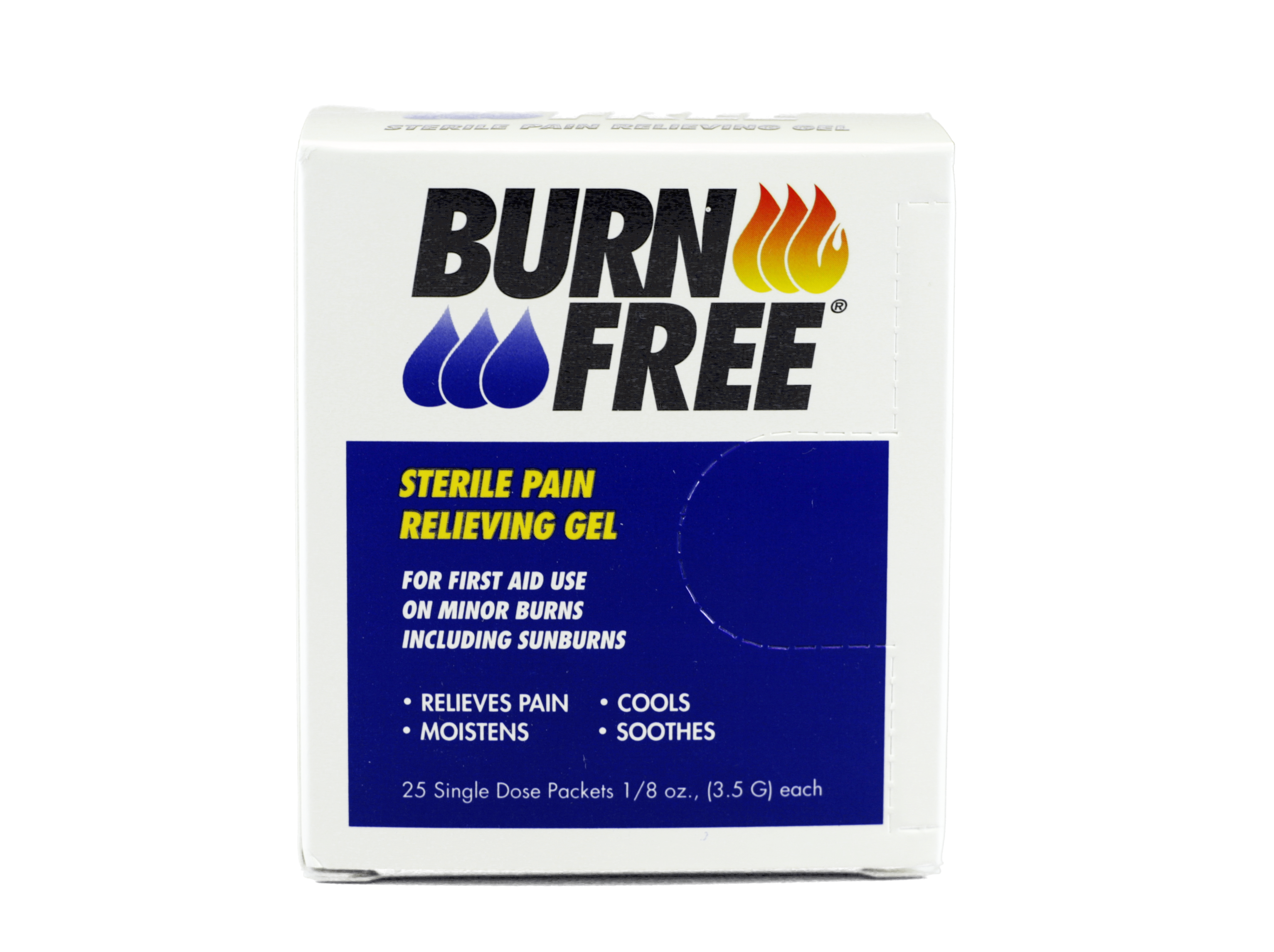 Gel na popáleniny: BURNFREE® PAIN RELIEVING GEL - 3,5g - 1000ks (sáčky)