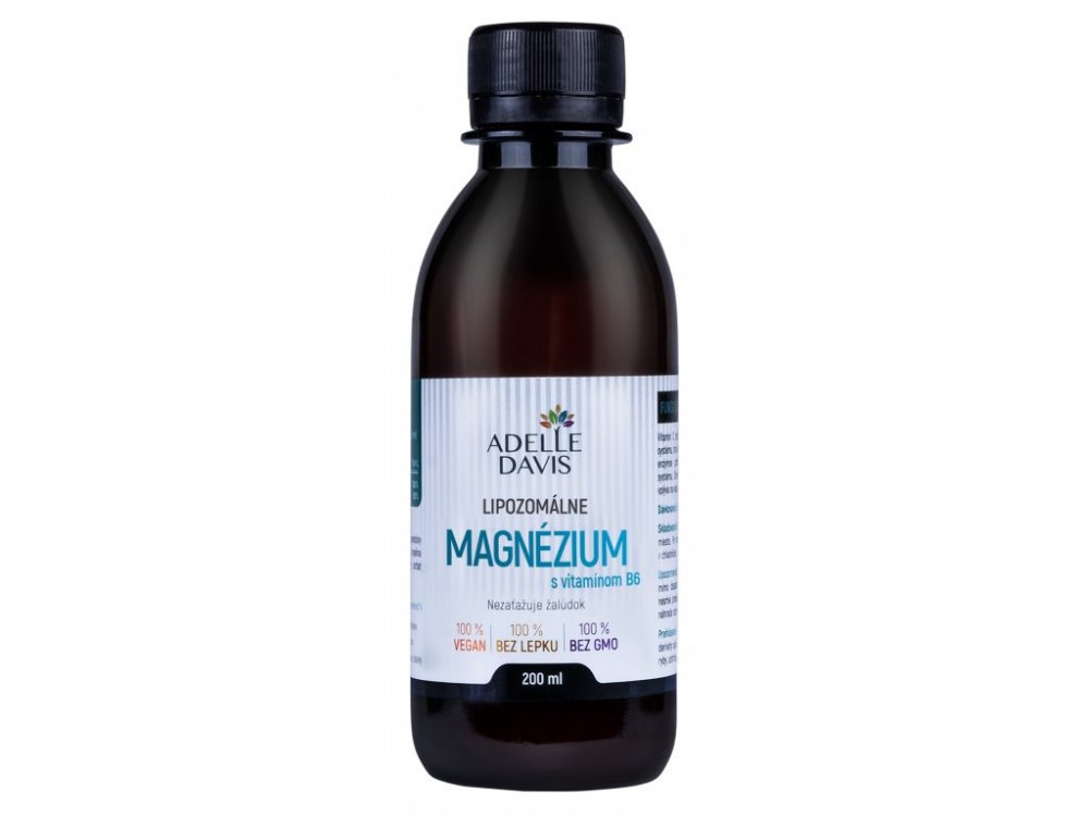 Adelle Davis Lipozomální magnesium s vitamínem B6, 200 ml 