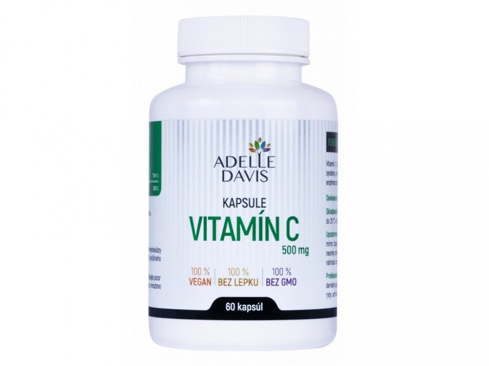 Adelle Davis Vitamín C 500mg, 60kps