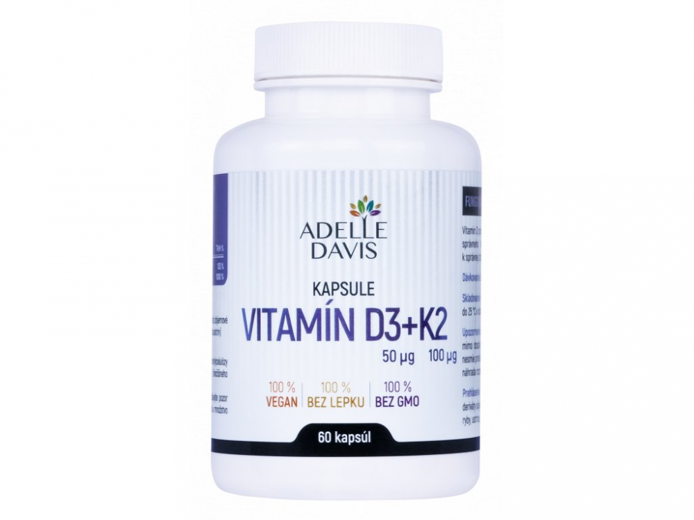 Adelle Davis Vitamín D3+K2 60kps
