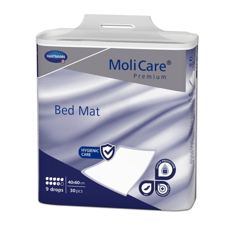 MoliCare Premium Bed Mat 9 kapek, 40 x 60 cm (30 ks) - Absorpční podložky