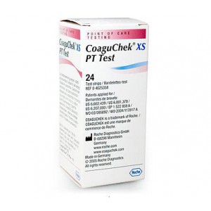CoaguChek® XS (24 tests), Testovací proužky