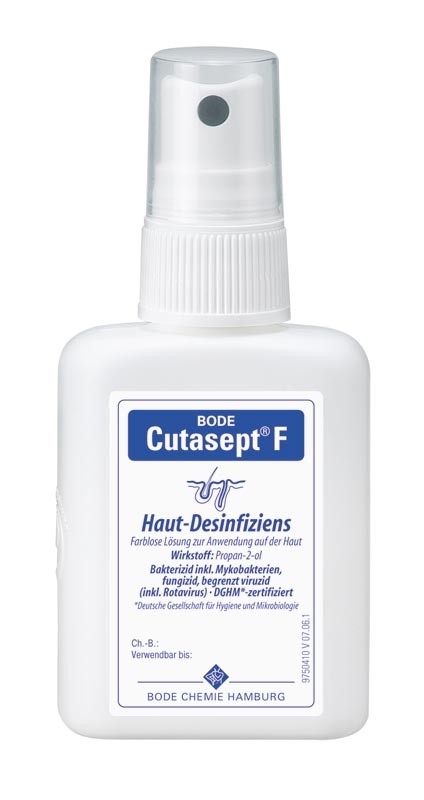 Cutasept® F, 50 ml - Bezbarvý alkoholový dezinfekční přípravek na kůži (350600)