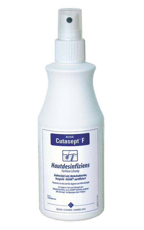 Cutasept® F, 250 ml - Bezbarvý alkoholový dezinfekční přípravek na kůži (350601)