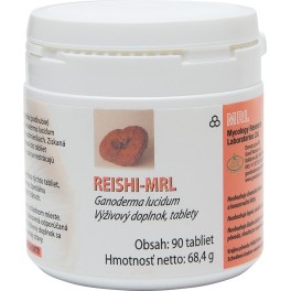 REISHI - Ganoderma lucidum, tablety se sušenou houbovou biomasou, 90 tablet