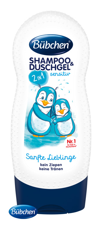 Bübchen Kids šampon a sprchový gel 2v1 Sensitive Jemný miláček 230ml