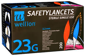 Bezpečnostní lancety Wellion Safety Lancets 23G - 200ks