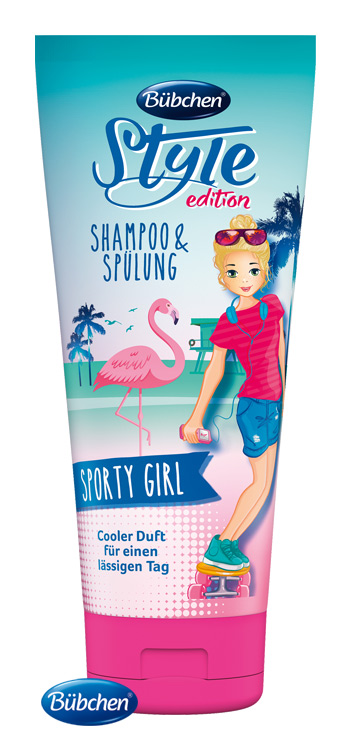 Bübchen Kids šampon a sprchový gel 2v1 Sporty Girl 200 ml