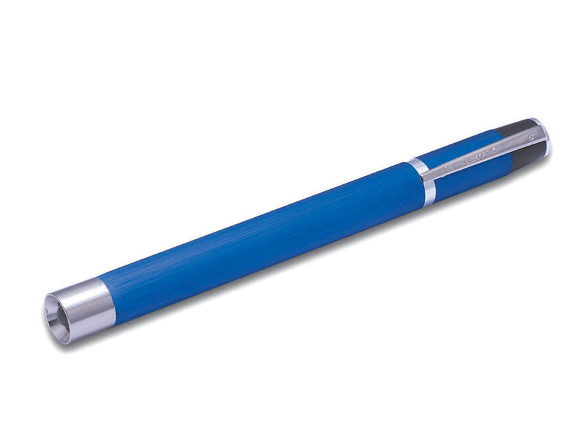 Lékařské diagnostické světelné pero METAL Blue