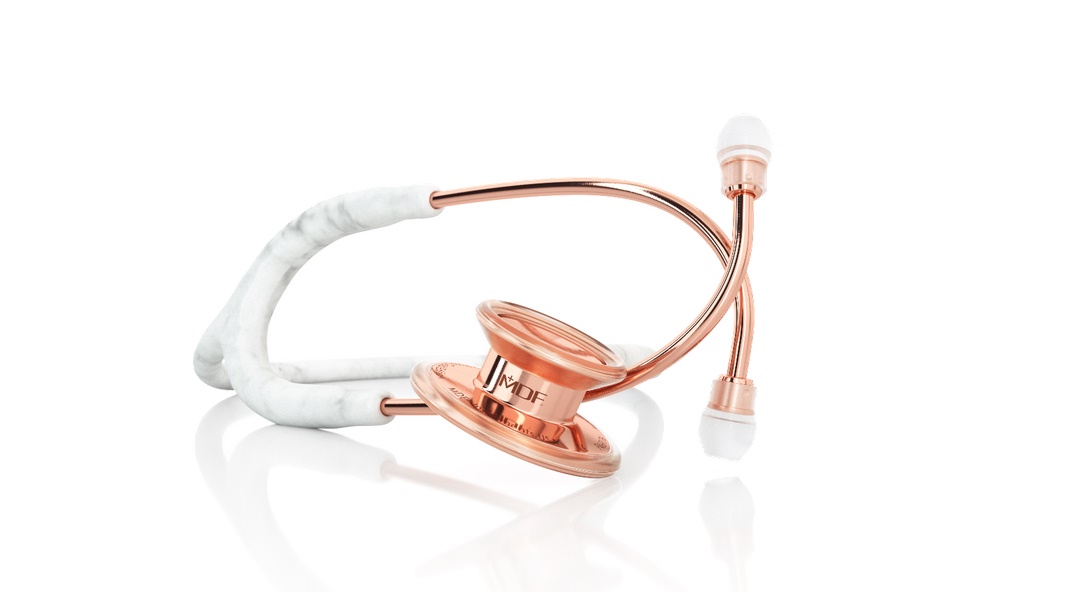 MDF 777 MD One® Stainless Steel Stethoscope - Marble Rose Gold