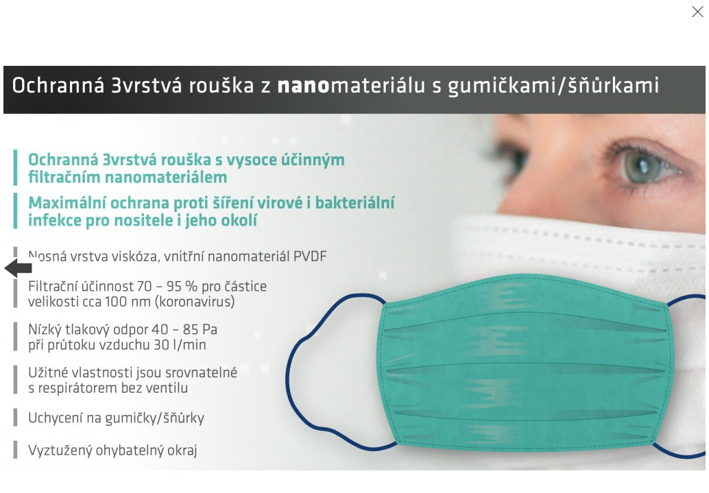 NANO Rouška SpurTex® FFP2 VS Premium (balení 25 ks) Česká republika
