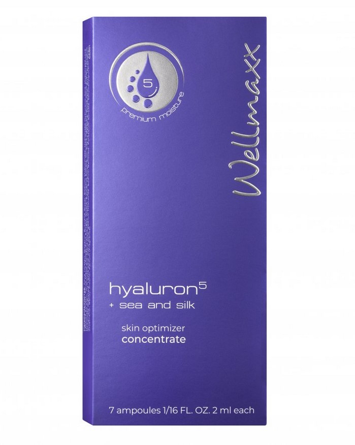 Wellmaxx Hyaluron5 + sea & silk - koncentrát hydratace pokožky 7x2ml 
