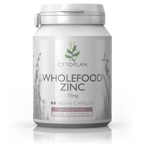Wholefood Zinc – Zinek z rostlinného zdroje, 60 kapslí 